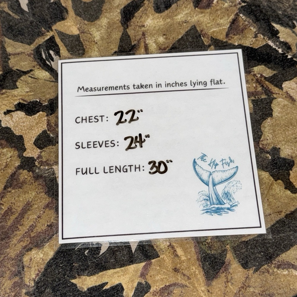 Jerzees Vintage Camo Shirt Mens Size XL 90s Outdoors Mossy Oak Break Up Y2K - Picture 4 of 8